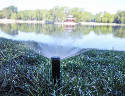 Wide Lawn Sprinkler System