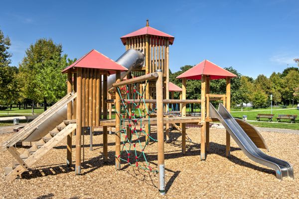 Playground Mulch Installation in Huntsville