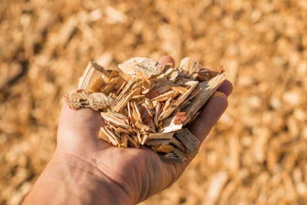 Wood Chips Spreading in Huntsville