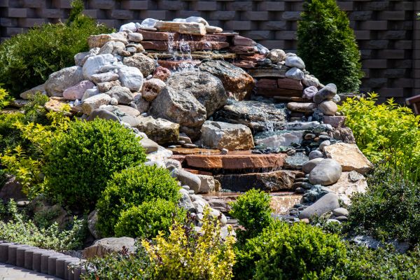 River Rock Landscaping in Huntsville