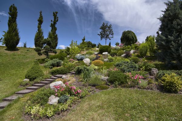 Steep Terrain Landscaping in Huntsville