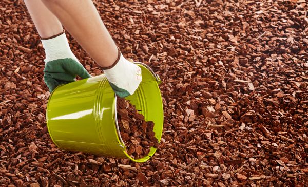 Wood Chip Landscaping in Huntsville